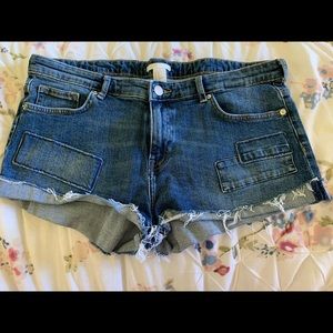 H&M Denim Shorts with patchwork (12)